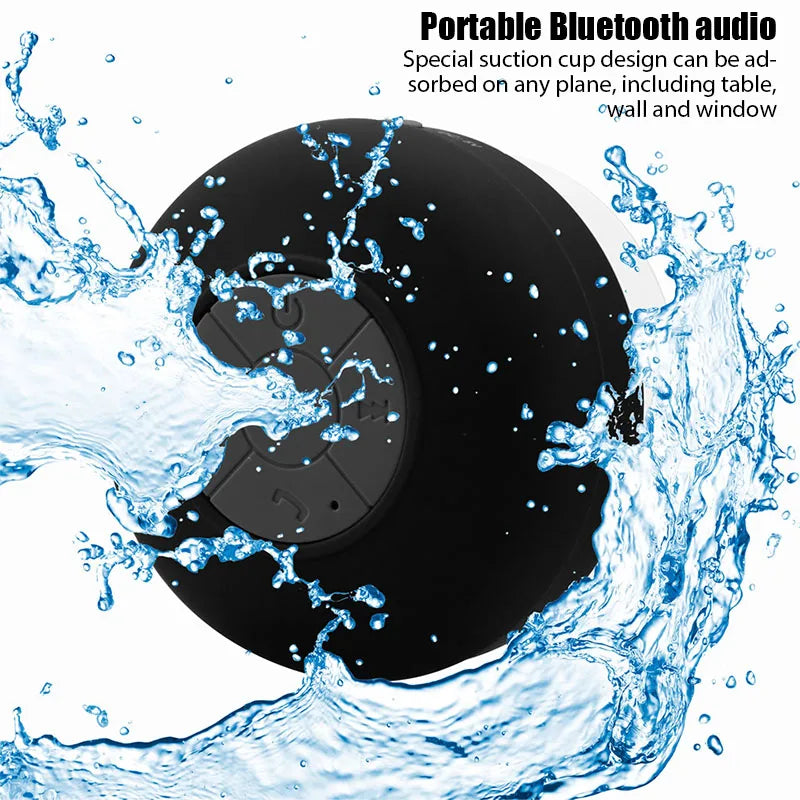 Wireless Bluetooth Speaker Audio Waterproof Easy-Access Control Buttons Music Player for Office Car Home Shower Lootquake LLC
