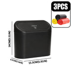 ABS square garbage bin, car mini garbage bin, suspended car dust storage box Lootquake LLC