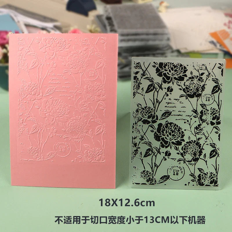 DUOFEN Crafts plastic embossing folder collection 2 paper embossing flower mold Christmas Birthday Easter day wedding Lootquake LLC