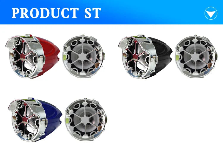 Motorcycle Bluetooth Speaker Amplifier Output 2.1A Music MP3 Player Burglar Alarm Siren USB Stereo Loud Speaker FM Radio MT730 Lootquake LLC
