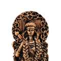 2X Freyja Statue Freya Norse Gods Carving Altar Heathen Asatru Viking God Goddes Sculpture Scandinavian Pantheons-A-AT64