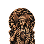 2X Freyja Statue Freya Norse Gods Carving Altar Heathen Asatru Viking God Goddes Sculpture Scandinavian Pantheons-A-AT64