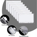 5pcs Transparent Zipper PVC Storage Bag Antioxidant Matte A5/A6 Cash Envelope Information Storage Folder School Office Supplies Lootquake LLC