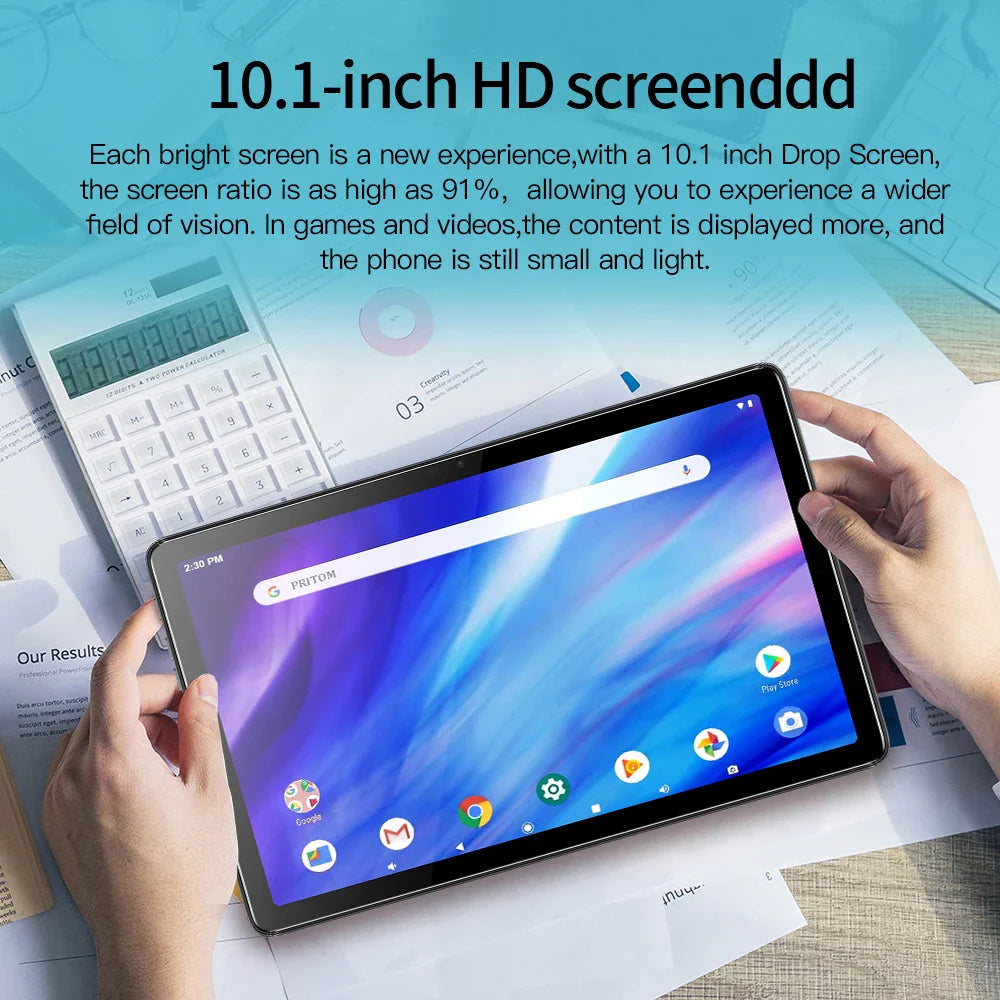 BDF-Y7 Pad New 10.1 Inch 5G Android Tablets Octa Core 8GB RAM 256GB ROM 4G LTE 5G WiFi Tablet Pc Double SIM Dual Cameras 8000mAh Lootquake LLC
