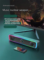 Bluetooth Speaker 4D Surround Soundbar Wired Computer Speakers Stereo Subwoofer Sound Bar for Laptop PC Theater TV Aux 3.5mm Lootquake LLC