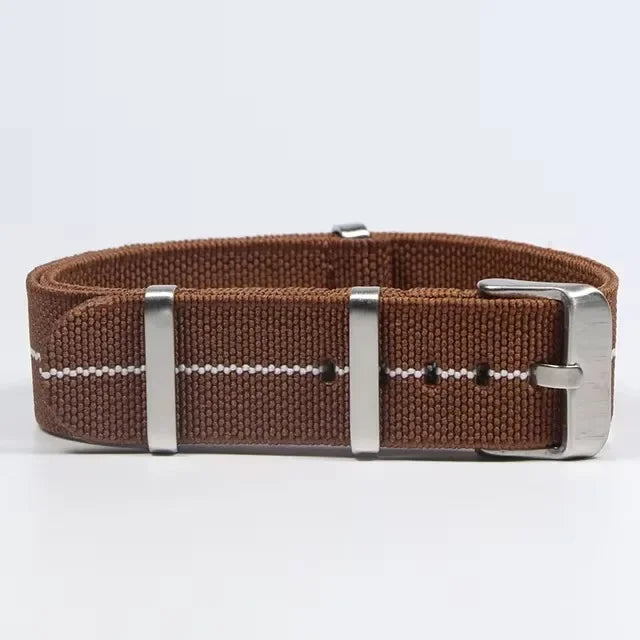 Polar Watch Band Nylon Elastic Strap Unisex Military Style Blue Red
