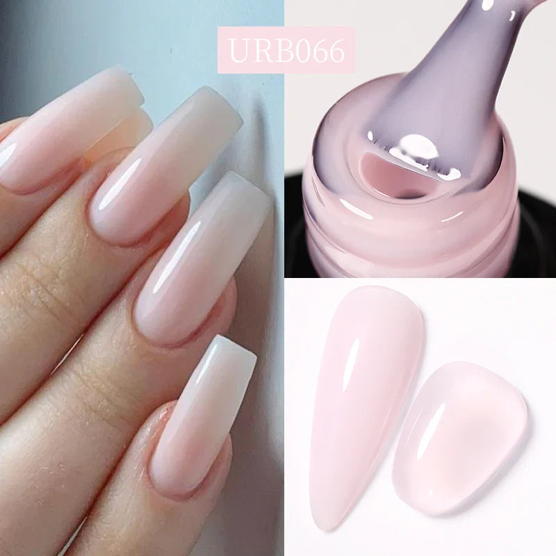 UR SUGAR Blue Color Rubber Base Gel Nail Polish Gold Glitter Base Gel Top Coat Soak Off UV LED Gel Nail Art Varnish Manicure Lootquake LLC