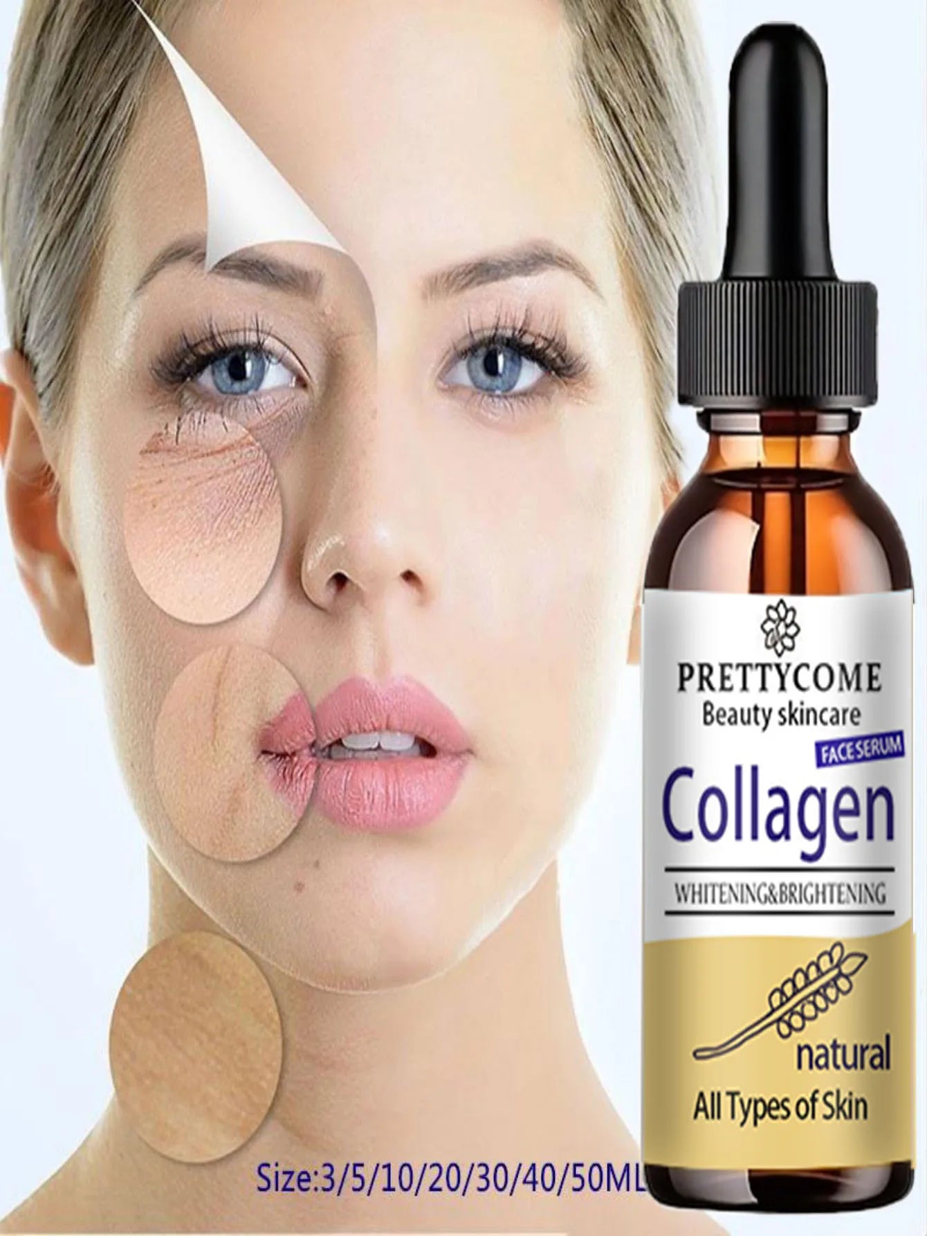 collagen essence for skin care shrinks pores, reduces fine lines, nourishes skin, and cleans face Lootquake LLC