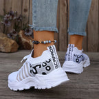 Summer Women Casual Shoes High-quality Breathable Sports Shoes Thick Soled Ankle Boots Zapatillas De Mujer 2025 New White Shoes Lootquake LLC