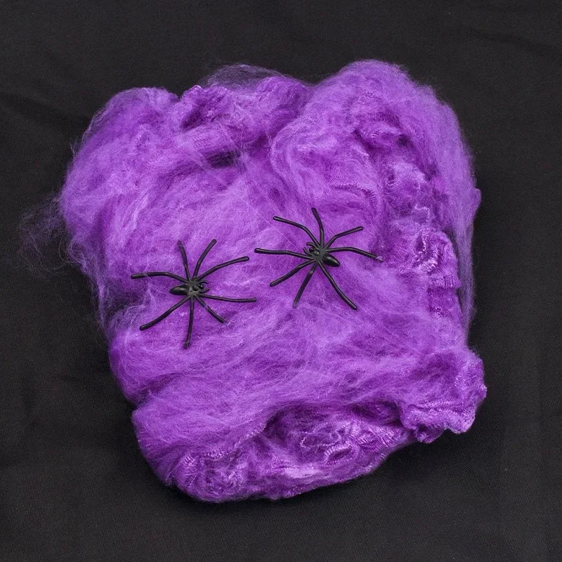 Halloween Decoration Party Accessories Decorations for Events Scream Festa Spider Web Black Outdoor Props Haunted House Spider Lootquake LLC