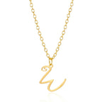26 Initial Letters Heart Pendant Stainless Steel Necklace for Women Gold Color A-Z Alphabet Choker Chain Birthday Jewelry Gift