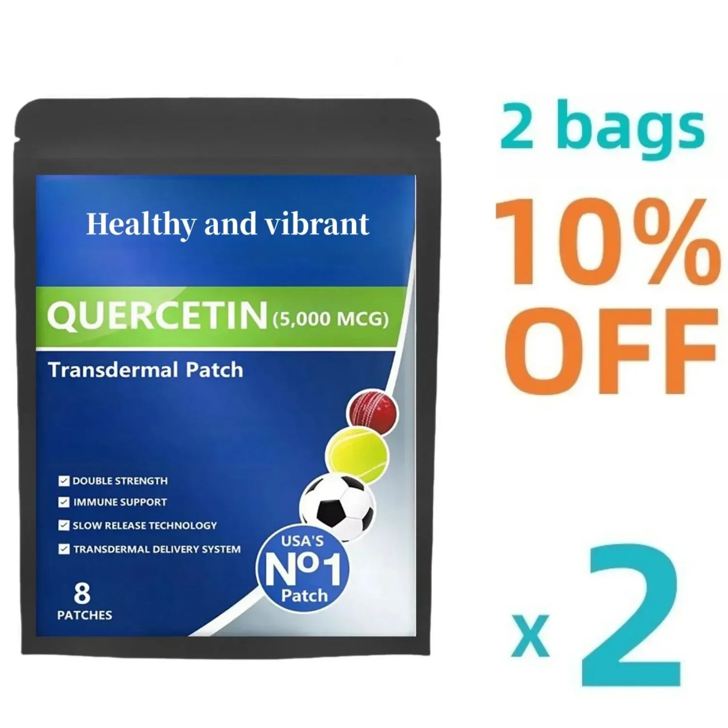 Quercetin 5,000 Mcg, Immune Vitamins And Quercetin Vitamins, Supports Cardiovascular , Bioflavonoids For Cellular Function Lootquake LLC