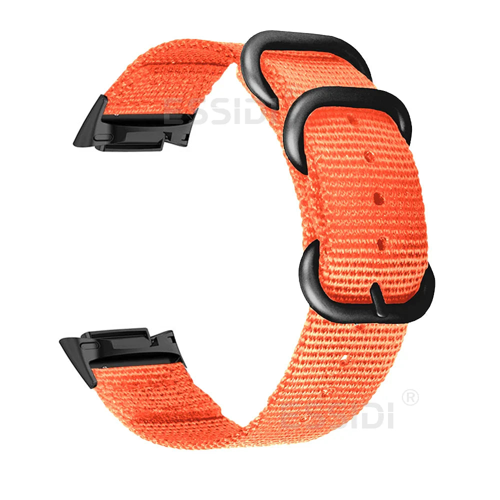 Fitbit Charge 5 6 Nylon Band Loop - Flexible Durable Strap