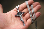 Beier 2022 New Creative Design Jesus Cross Pendant For Men Punk Hip Hop Skull Christian Jewelry Wholesale
