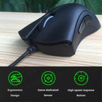 Original Razer Wired Gaming Mouse Optical Sensor 6400 DPI Gaming Mouse For Laptop Optical Mouse Light Speed Mouse Lootquake LLC