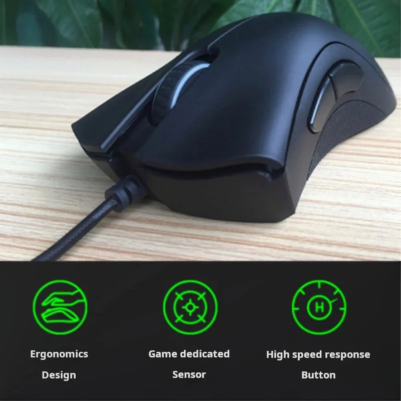 Original Razer Wired Gaming Mouse Optical Sensor 6400 DPI Gaming Mouse For Laptop Optical Mouse Light Speed Mouse Lootquake LLC