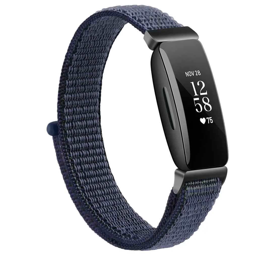 Fitbit Inspire 2, 1, HR Nylon Velcro Band - Versatile Strap - SJB-DIAMOND ELITES