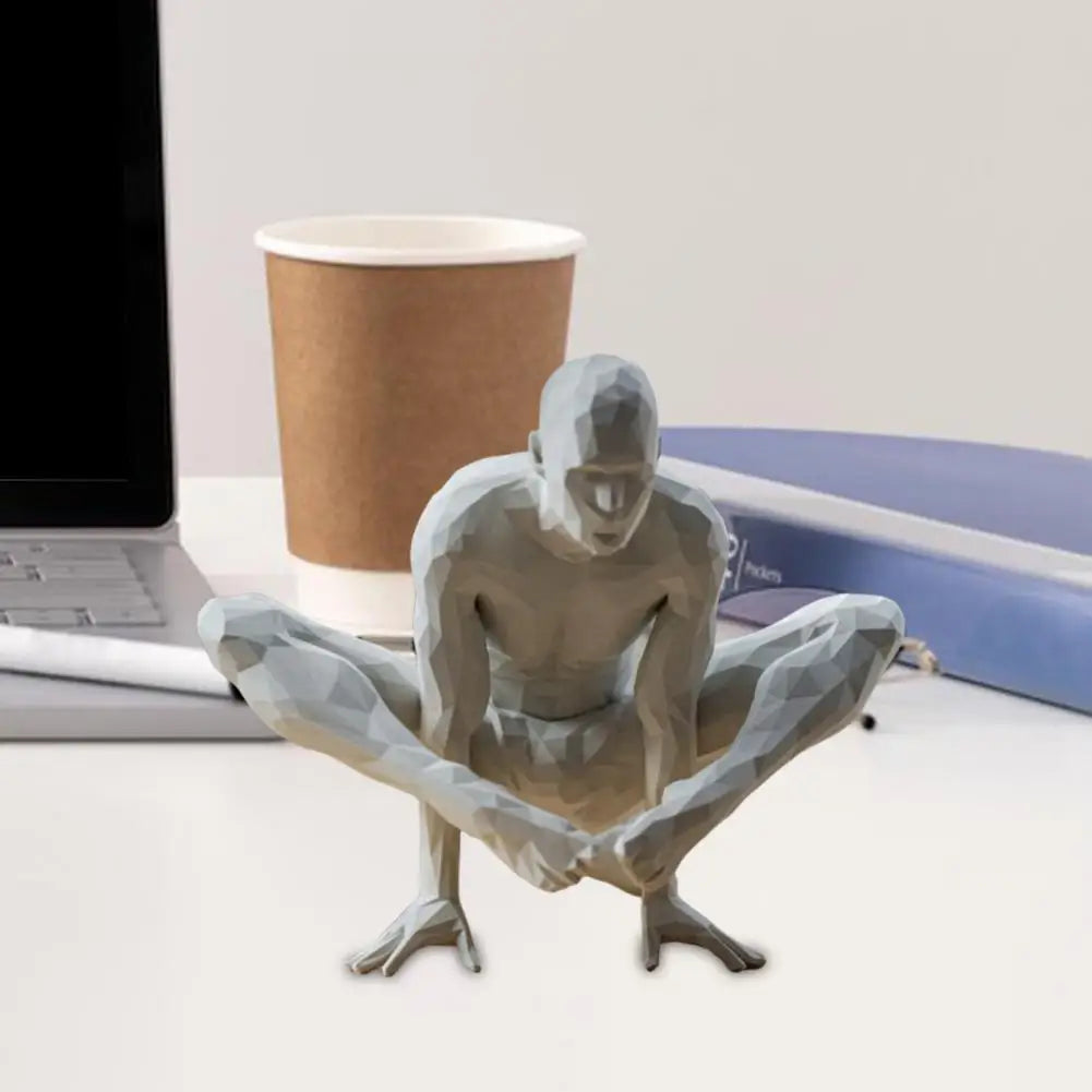 Yoga Man Meditating Abstract Statues Sculptures Yoga Figurine Nordic Living Room Home Decor Decoration Desk Ornaments Decor  ﻿