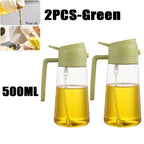 200/300/500ml Oil Spray Bottle BBQ Cooking Olive Oil Sprayer Plastic Baking Oil