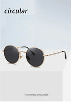 Steampunk Round Polarized Sunglasses With Prescription Women Men UV400 Anti-glare Myopia Sun Glasses Power 0 -0.5 -0.75 To -6.0