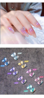 Ultra-Fine Aurora Nail Glitter Powder Sparkle Ice Transparent Polish Iridescent Nail Powder Multi Mirror Effect Glitter Dust Lootquake LLC