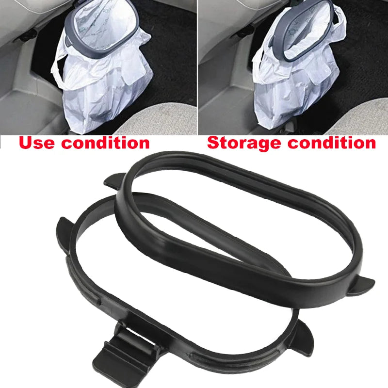 Portable Mini Car Trash Bin Hanging Storage Box Eco-friendly Universal Cars Garbage Dustproof Storages Bins Auto Accessories