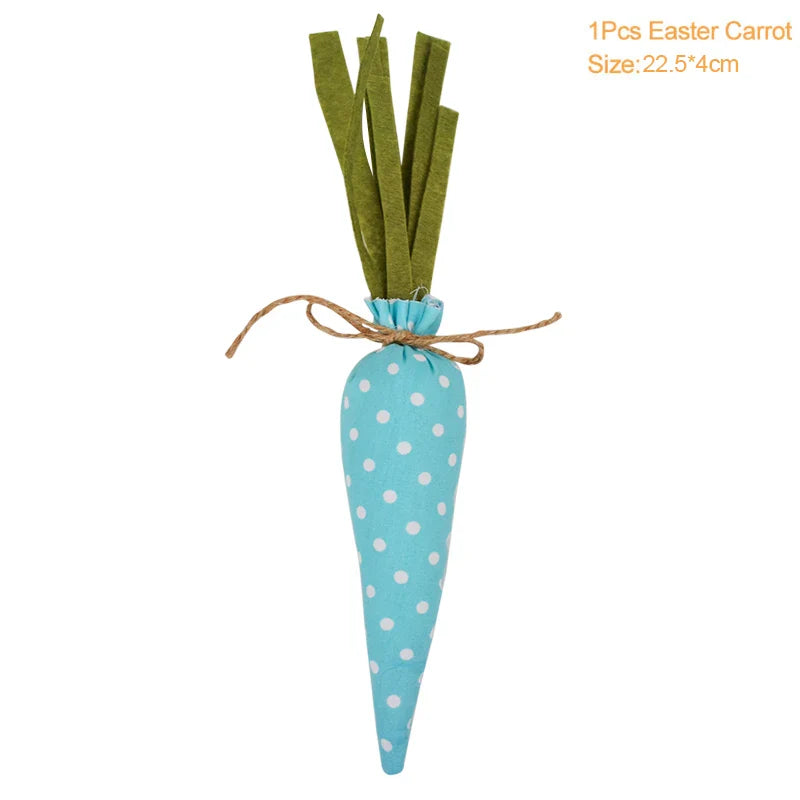 3/1pcs Nov Woven Easter Carrots Ornaments Hanging Pendant for Easter Home Decorations Supplies 2023 Kids Easter Favors Gifts Toy Lootquake LLC