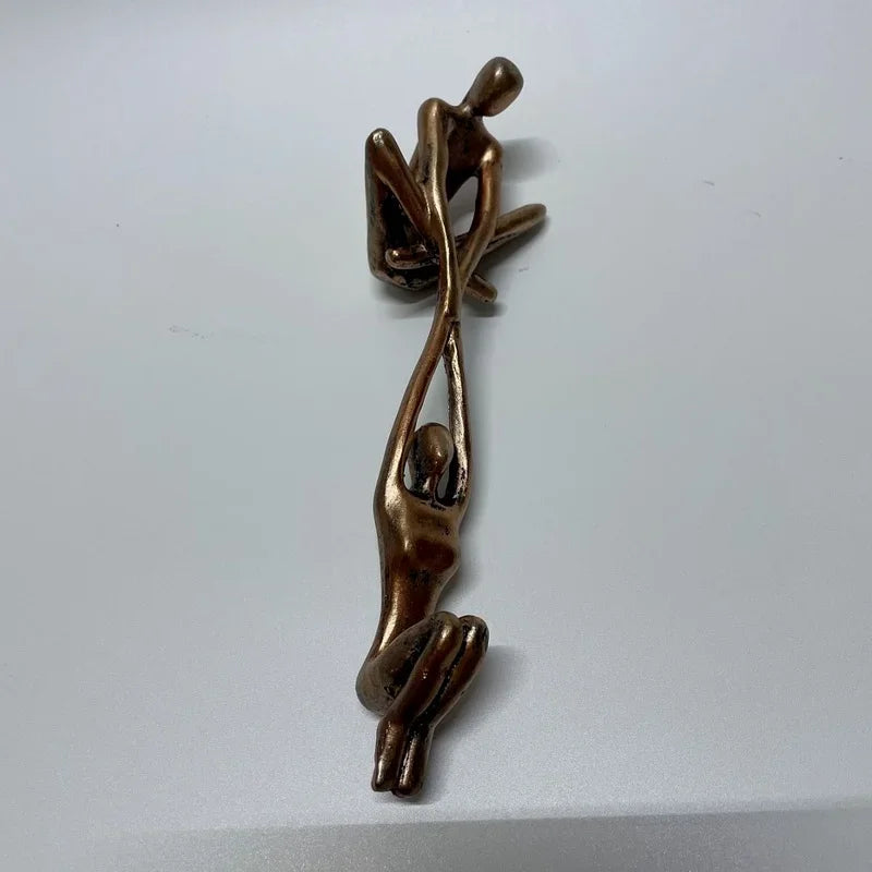 Man Lifting Woman Figurine Art Statue Lover Sculpture Ornament Home Desktop Decor Dancing Couple Sculpture Art Creative Artwork