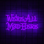 Halloween Neon Signs, Magic Hats And Weird Bat Icons Are Used For Decor In Rooms, Game Rooms, Scary Spaces, Clubs And Bars.
