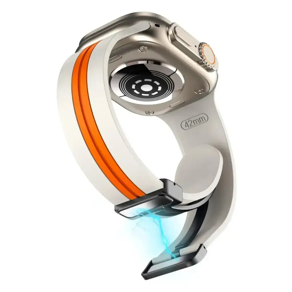 Apple Watch Silicone Strap - Durable Magnetic Closure Design - SJB-DIAMOND ELITES