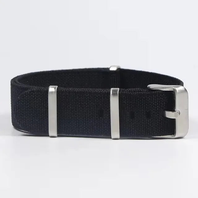 Polar Watch Band Nylon Elastic Strap Unisex Military Style Blue Red