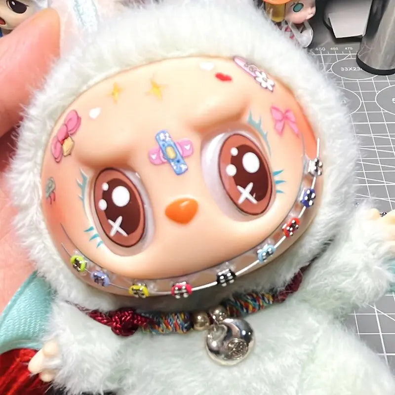 17cm Labubu Color Metal Bracelet Labubu Exquisite Eye Makeup Stickers Eyelash Stickers Vinyl Doll Diy Accessories Lootquake LLC