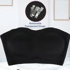 Push Up Bra for Woman Sexy Plus Size Bras Soft Breathable Wire Free Underwear Anti-slip Seamless Removable Strap&Cup Lingerie