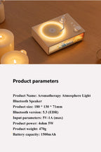 Wireless Vintage Bluetooth Speaker Portable Aromatherapy Atmosphere Light Painting Surround Sound MP3 Music Player Long Enduranc Lootquake LLC