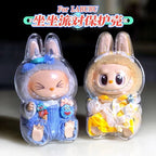 LABUBU V1 V2 transparent protective shell macaron standing protective cover dust cover doll labubu protector case Lootquake LLC