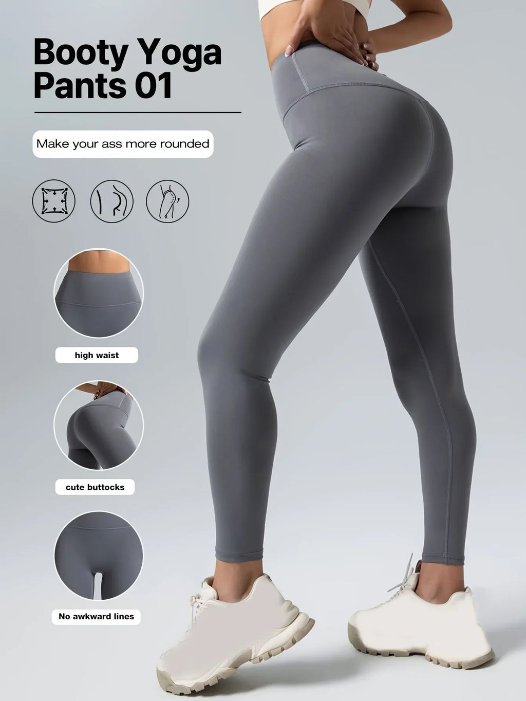ElevateFit High-Waist Shaping Yoga Leggings - SJB-DIAMOND ELITES
