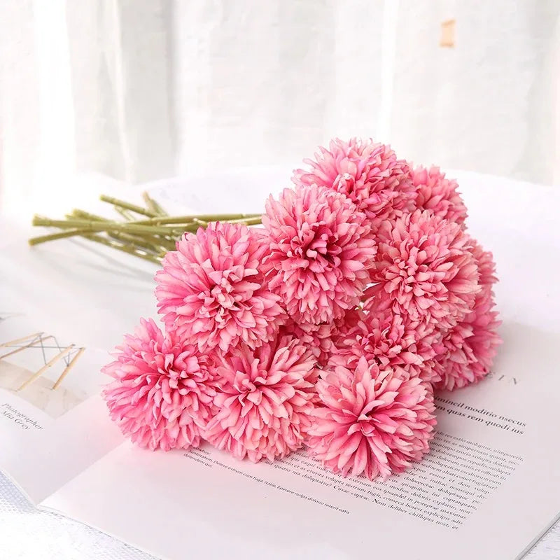 3/6Pc Hydrangea Artificial Flowers Bouquet Boho Home Bedroom Decor Wedding Decoration Craft Vases Flower Arrangement Accessories Lootquake LLC