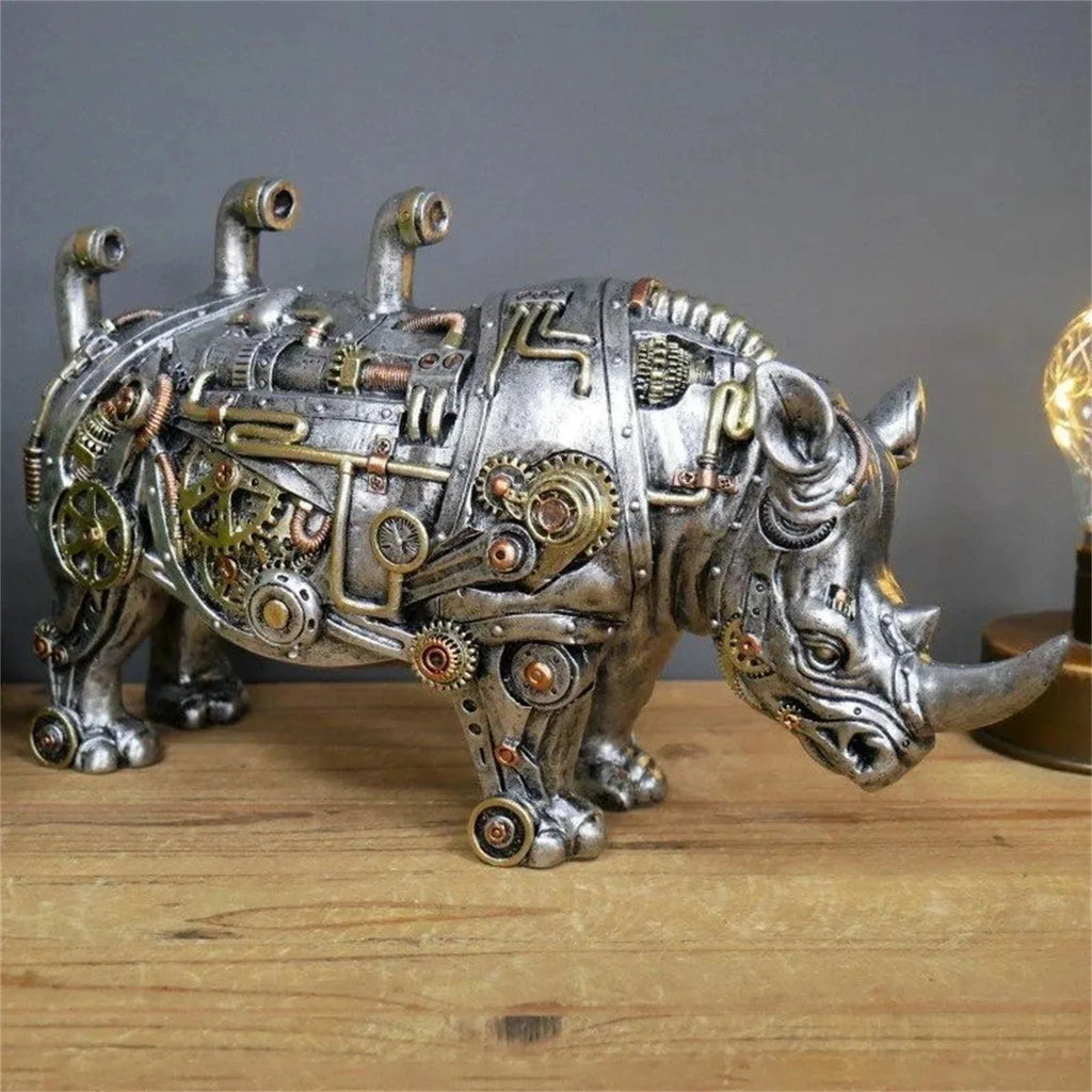 Steampunks Style Animal Sculpture Mechanical Animal Ornament Decoration Heavy Industry Decoration Resin Mechanical Decoration Lootquake LLC