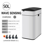 Smart Trash Can 20L 30 40 50 60 Liters Wastebasket Large Kitchen Garbage Cube Home Automatic Stainless Steel Garbage Bin Dustbin Lootquake LLC