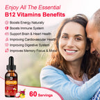 BEWORTHS Vitamin B12 and Vitamin D3 Drink Vitamin Complex Supplements Immune and Intestinal Digestive Health Brain &Heart Health Lootquake LLC