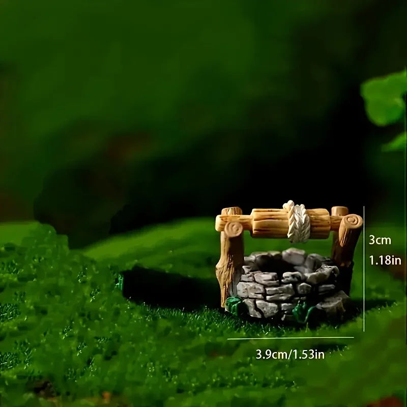 A Miniature Wonderland Well Statue - Handmade Resin Collection Micro Landscape Decoration Lootquake LLC