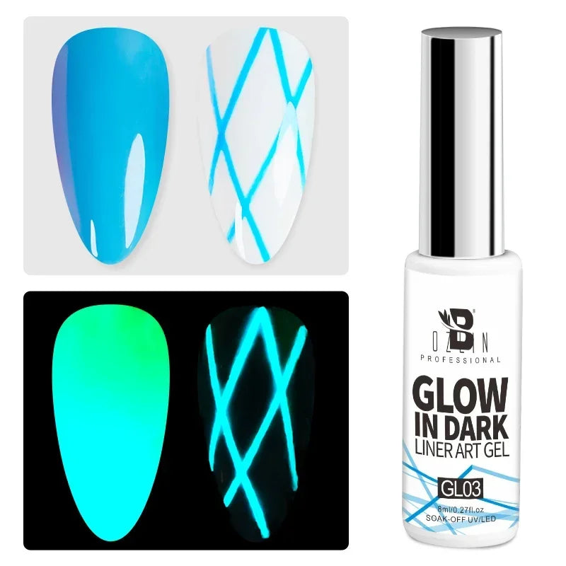 5ML Gold Silver Metallic Liner Paint Gel Polish Chrome Mirror Metal Effect Super Bright French UV LED Semi Permanent Nail Gel Lootquake LLC