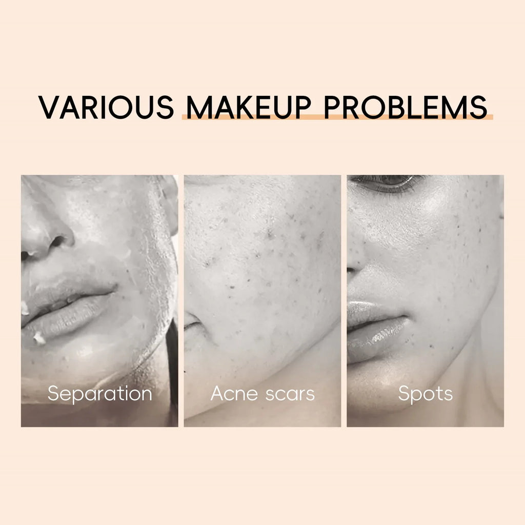 Natural Finish Foundation Cream 30ml Lightweight BB Cover Dark Circles Pores Oil Free Long Lasting Makeup Base Lootquake LLC
