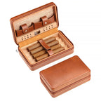 GALINER Charuto Cedar Wood Cigar Humidor Box Travel Cigar Case Storage 4 Cigars Box Humidor Humidifier For Sigar Lootquake LLC