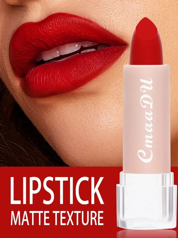 5 Pcs  Matte Lipstick Sets Lip Gloss Moisturizing Long-lasting Easy Makeup Fashion Classic Shades For Daily Date Exquisite Gift Lootquake LLC
