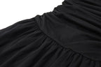 Ruched Bodycon Maxi Dress | Square Neck Slip Dress -femstylo