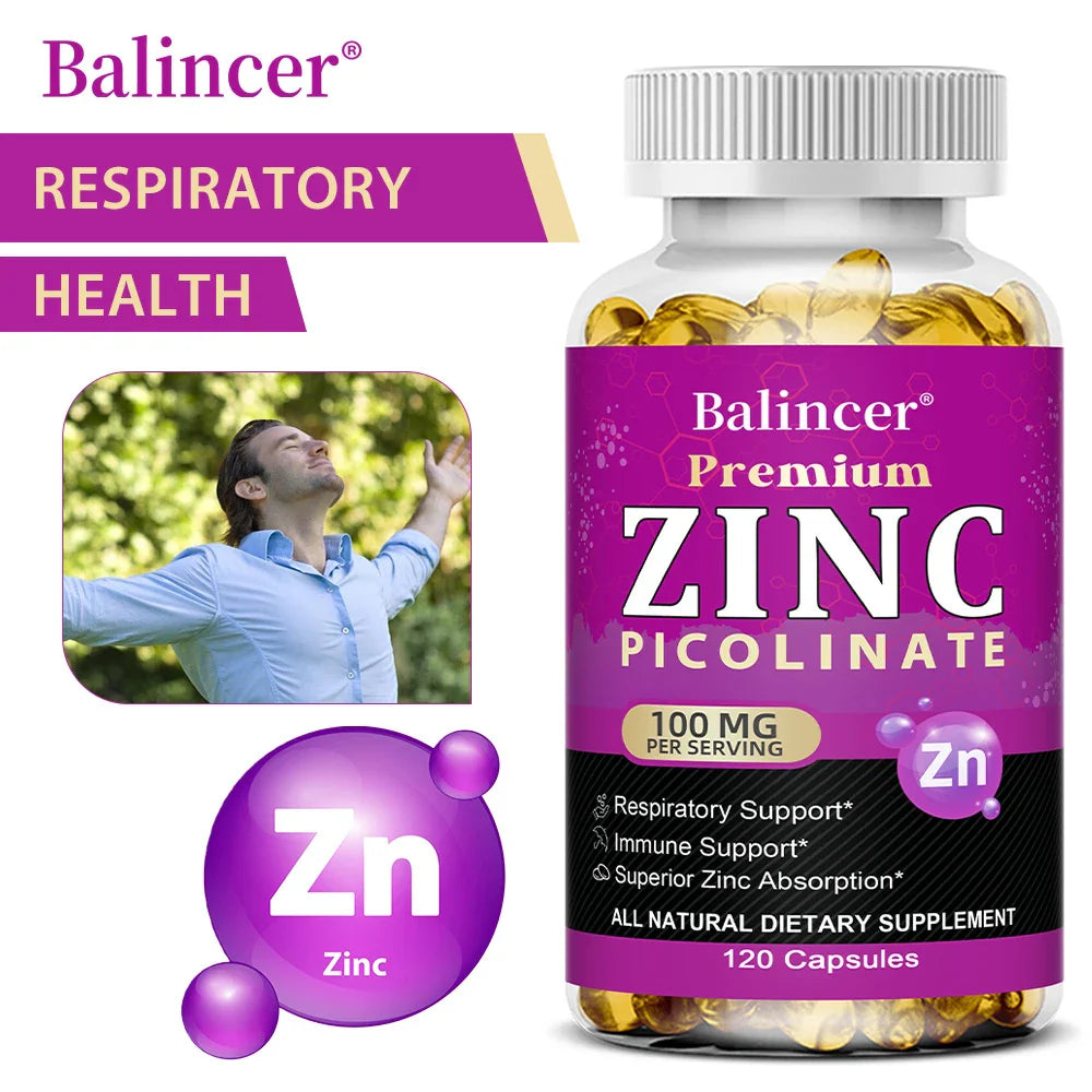 ZincBoost 100: Immune, Sleep & Energy Support Capsules THRIXINE