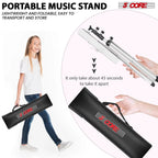 All Metal Portable Sheet Music Holder Stand Adjustable Desktop Book Stands Foldable Bookstand-MUS Musical Instrument Accessories Lootquake LLC