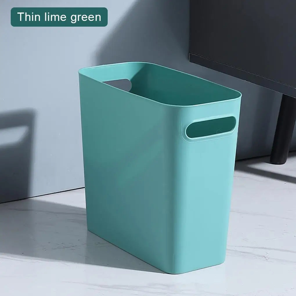 Slim Large Trash Can Wastebasket Garbage Container High-Capacity for Bedroom Kitchen Office Storage Bin Orange Lootquake LLC