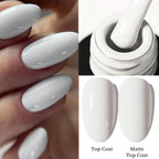 1pcs 7.3ml White Gel Nail Polish French Manicure Gel Polish Semi Permanent Soak Off UV Gel Varnish Base Top Coat Winter Nail 105 Lootquake LLC